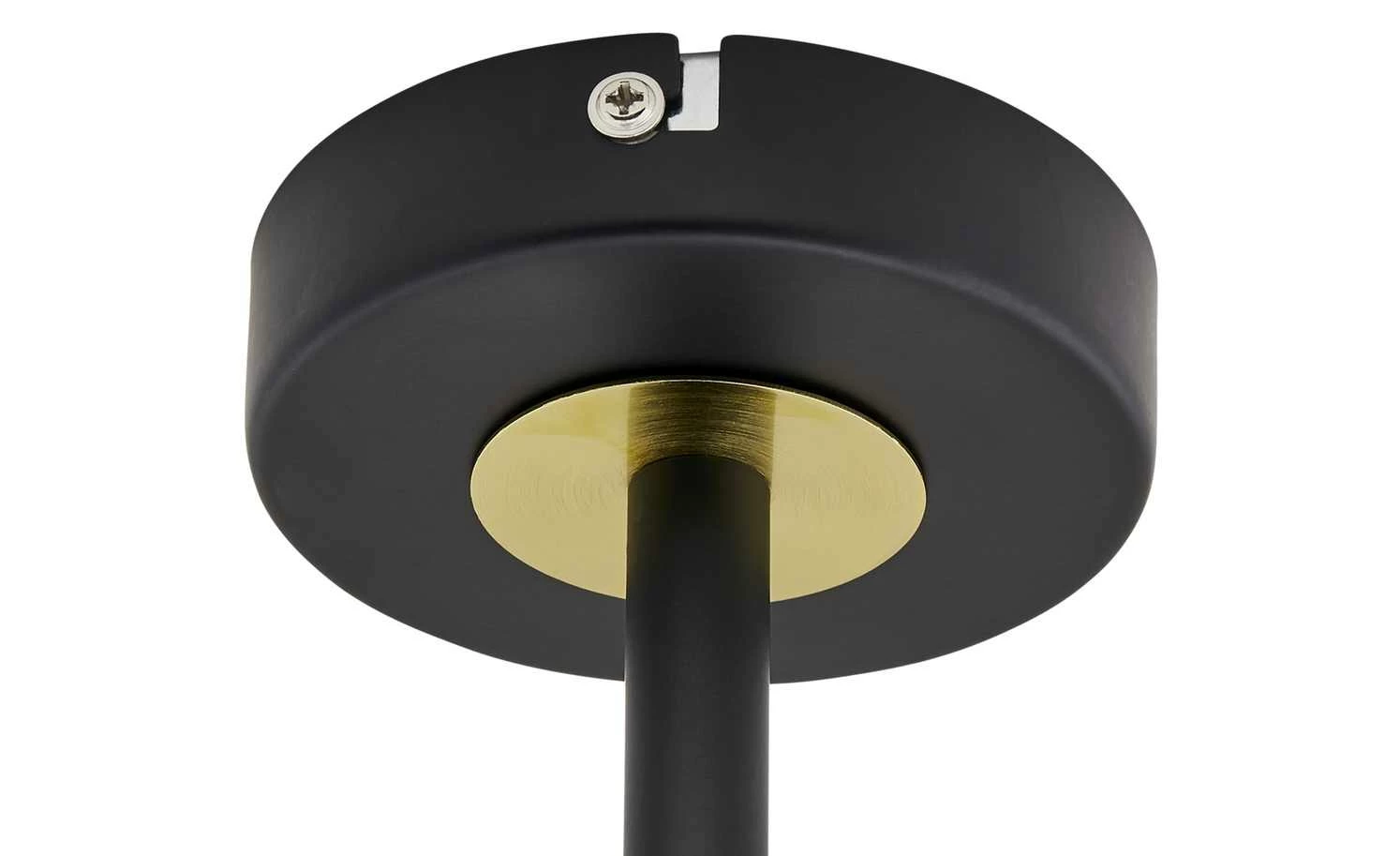 Wofi Pendelleuchte, 6-flammig, schwarz / goldfarben – Bild 9