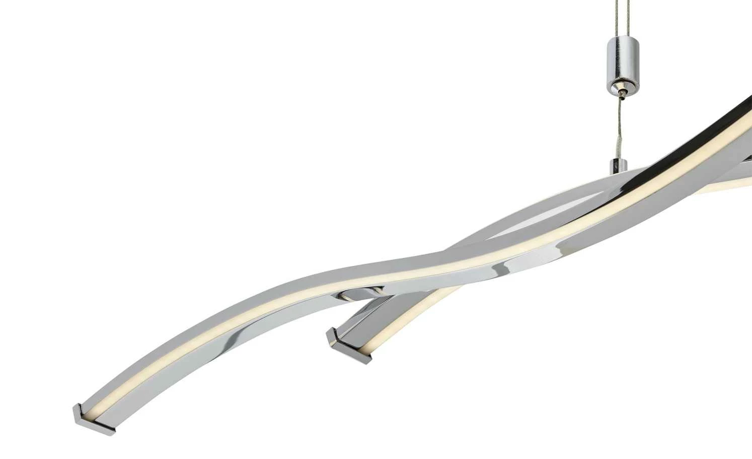 Meisterleuchten LED-Pendelleuchte, 2-flammig, Chrom – Bild 3