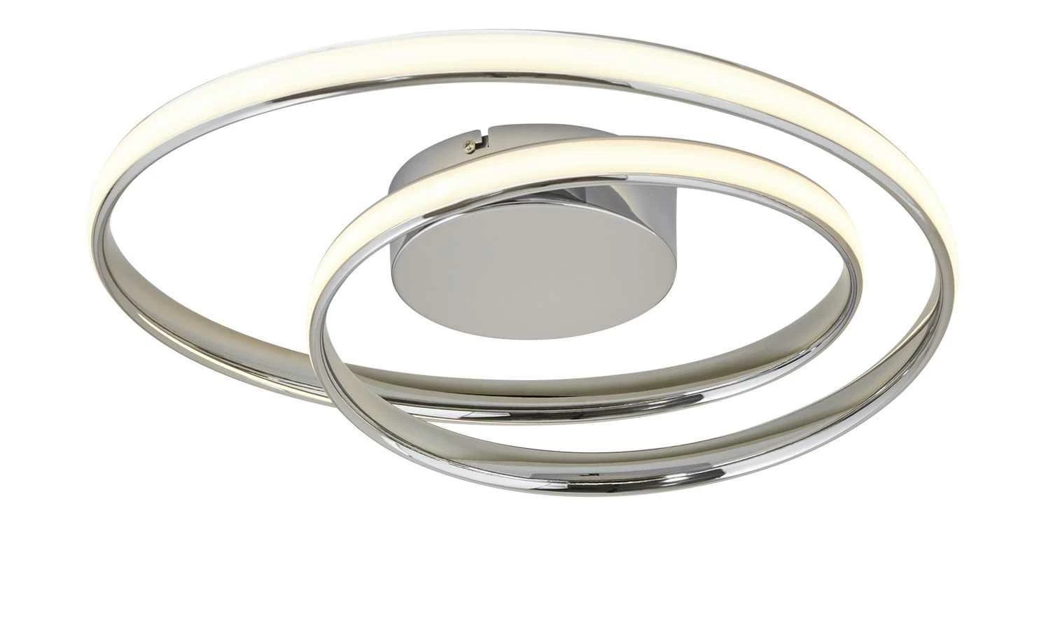 KHG LED-Deckenleuchte, Chrom, gedreht