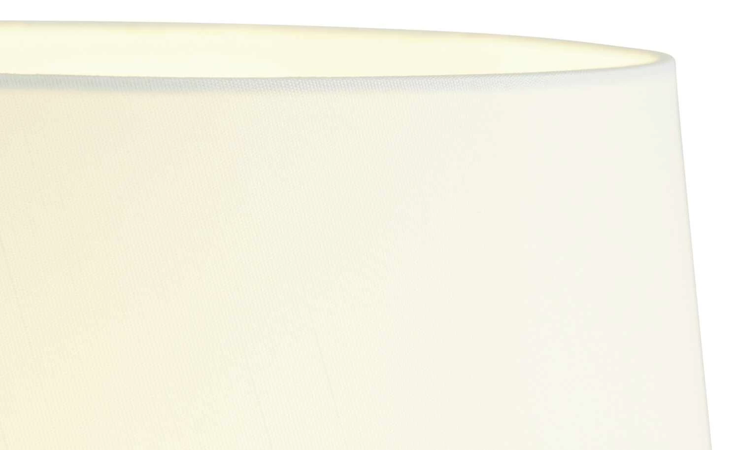 Trio Tischleuchte, 1-flammig, messing-matt, Stoffschirm weiß – Bild 4