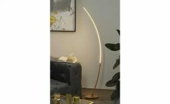 Trio Bogenleuchte, 1-flammig, Blattgoldoptik | Goldfarben