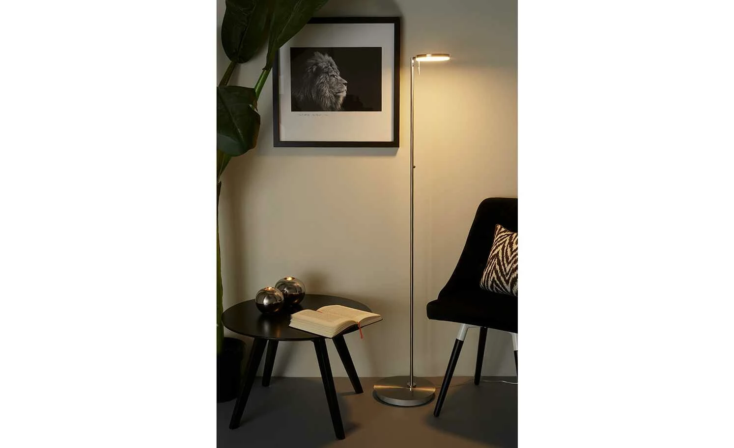 B-Leuchten LED-Stehleuchte, 1-flammig, Nickel matt | silberfarben – Bild 3