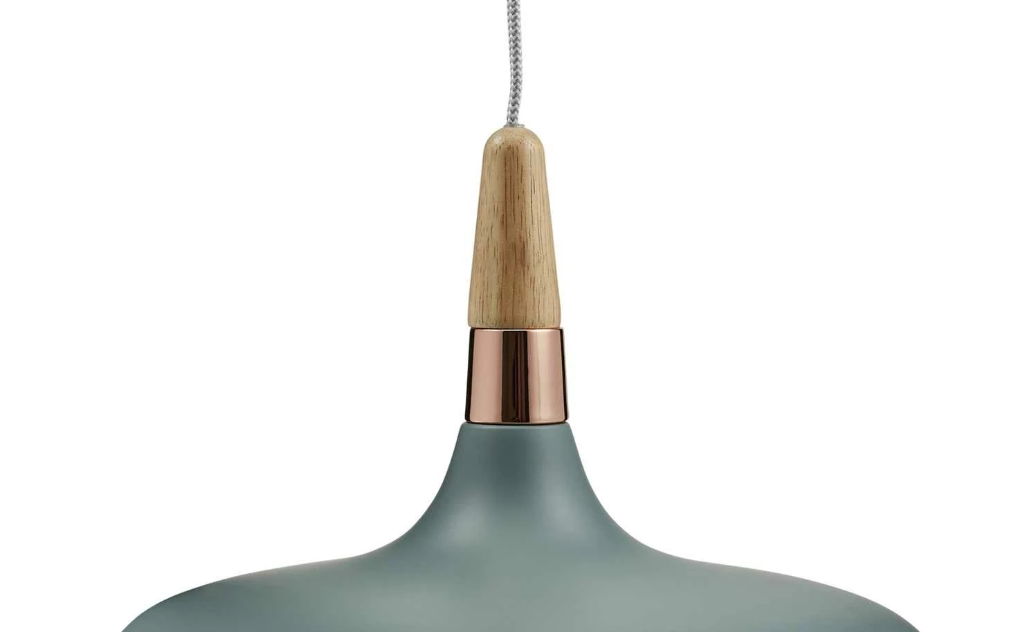 Pendelleuchte, 1-flammig, softgrün / kupferfarben – Bild 5