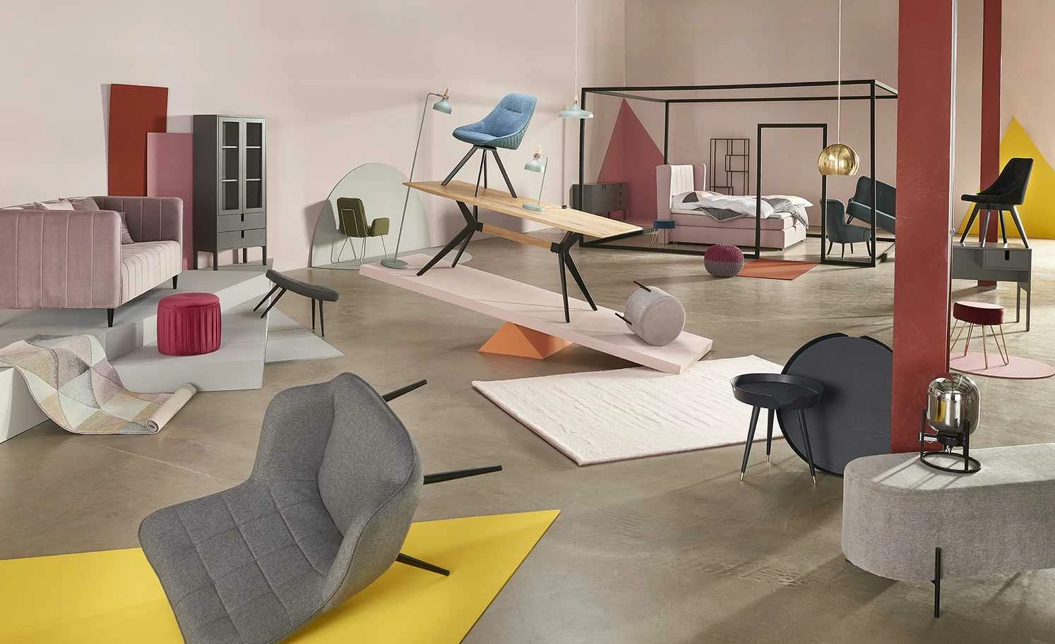 Stehleuchte, 1-flammig, Softgrün – Bild 2