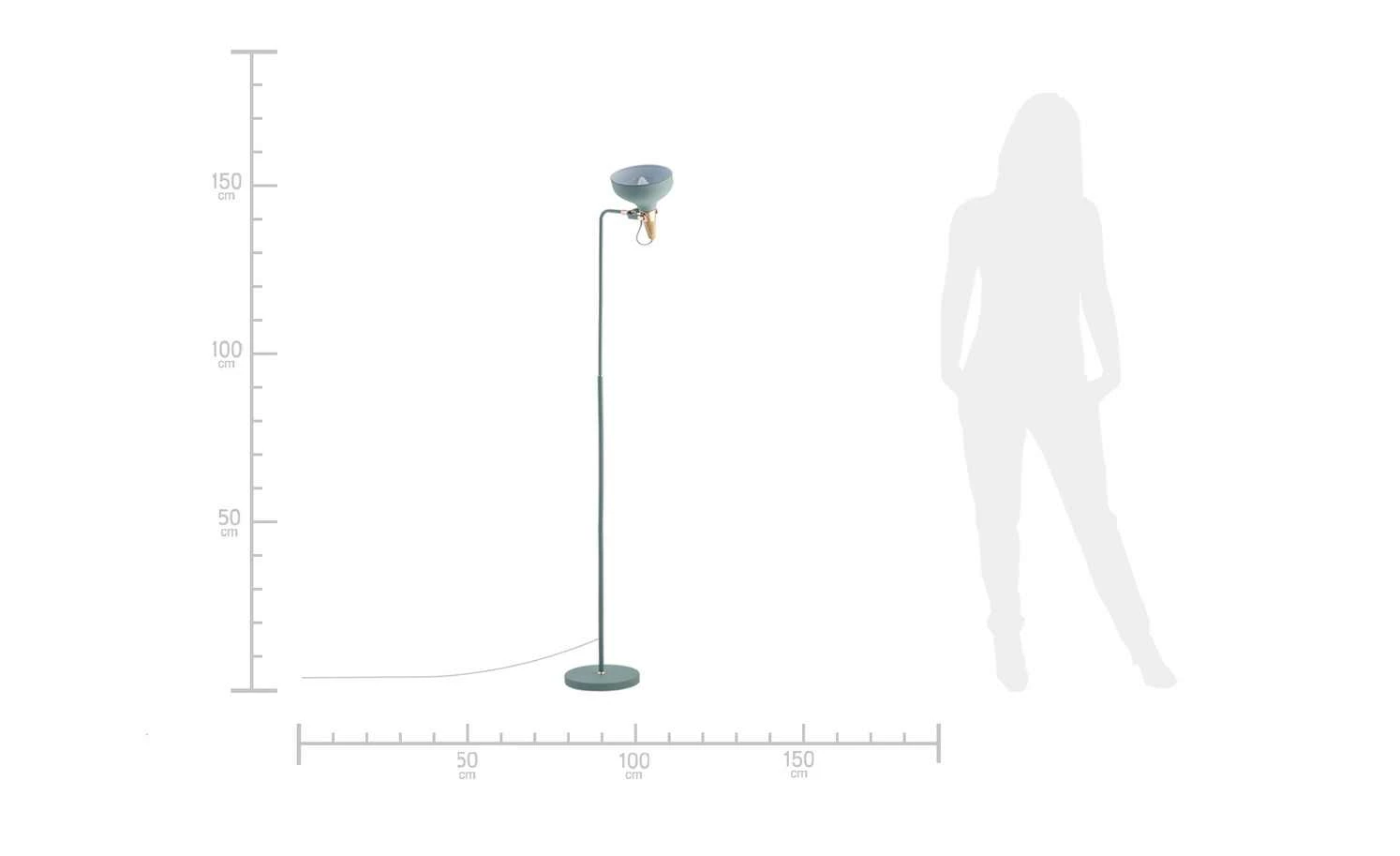 Stehleuchte, 1-flammig, Softgrün – Bild 10