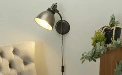 Wandleuchte, 1-flammig, altmessing