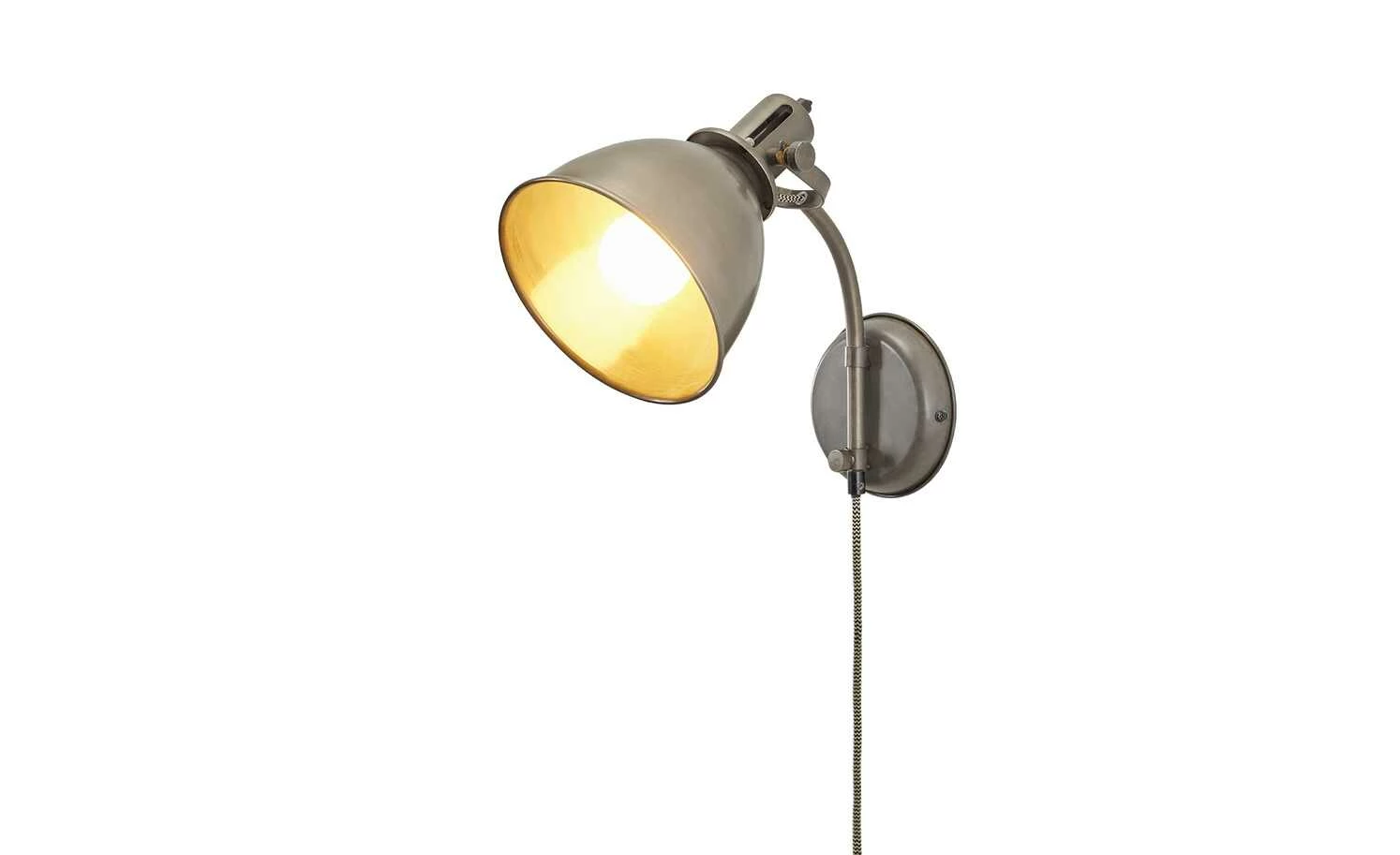 Wandleuchte, 1-flammig, altmessing – Bild 3