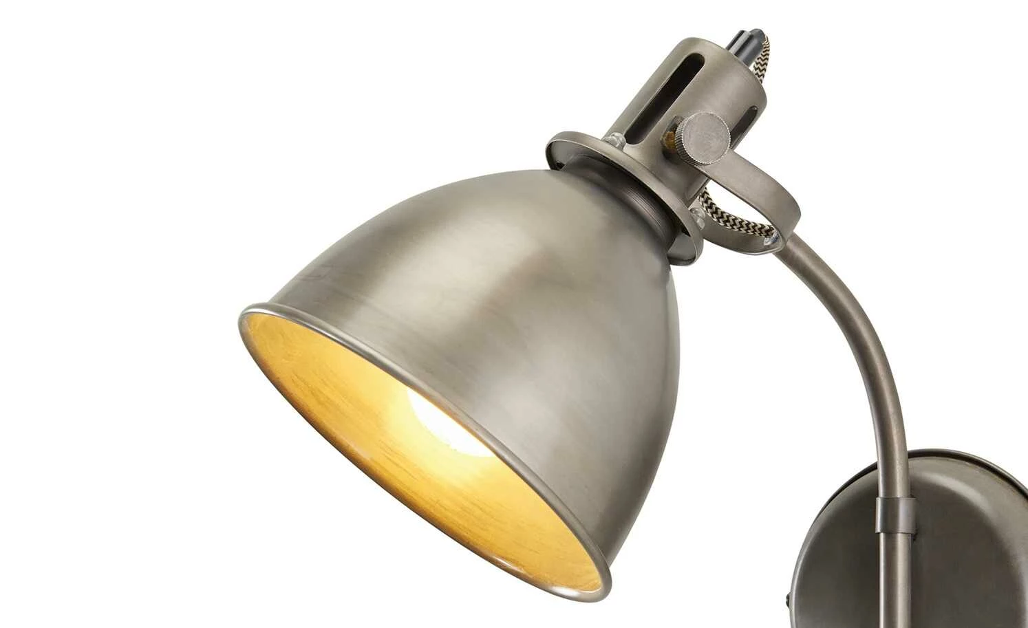 Wandleuchte, 1-flammig, altmessing – Bild 6