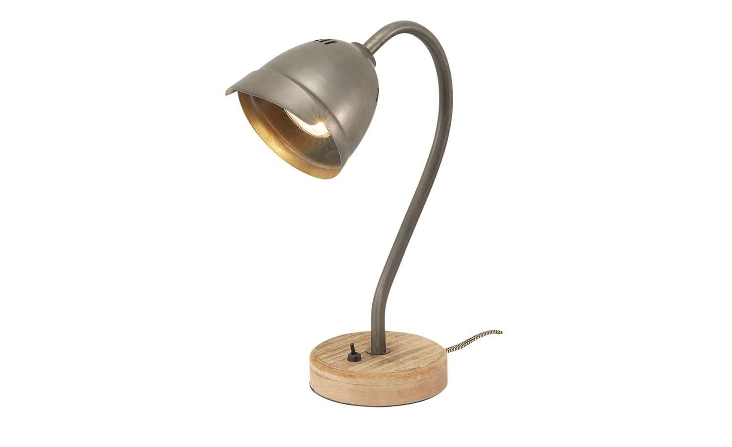 Schreibtischleuchte, 1-flammig, braun – Bild 2