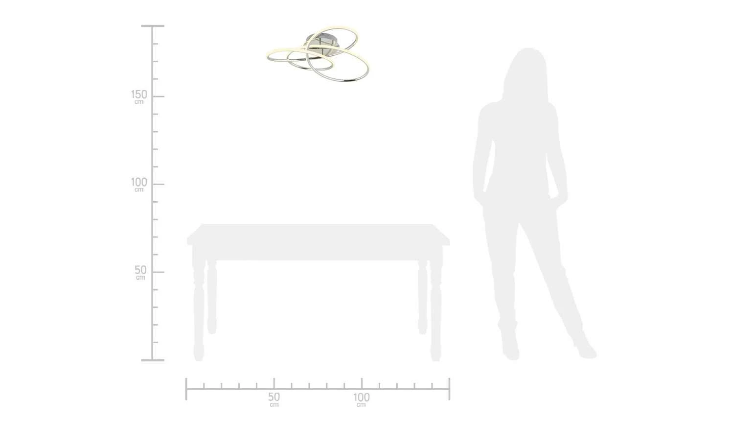 Paul Sommerkamp Leuchten LED-Deckenleuchte, 4-flammig – Bild 6