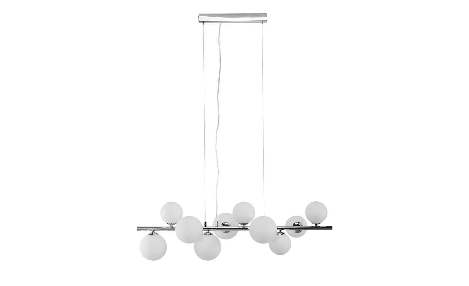 Meisterleuchten Pendelleuchte, 10-flammig, ´gerade´mit Glaskugeln – Bild 3