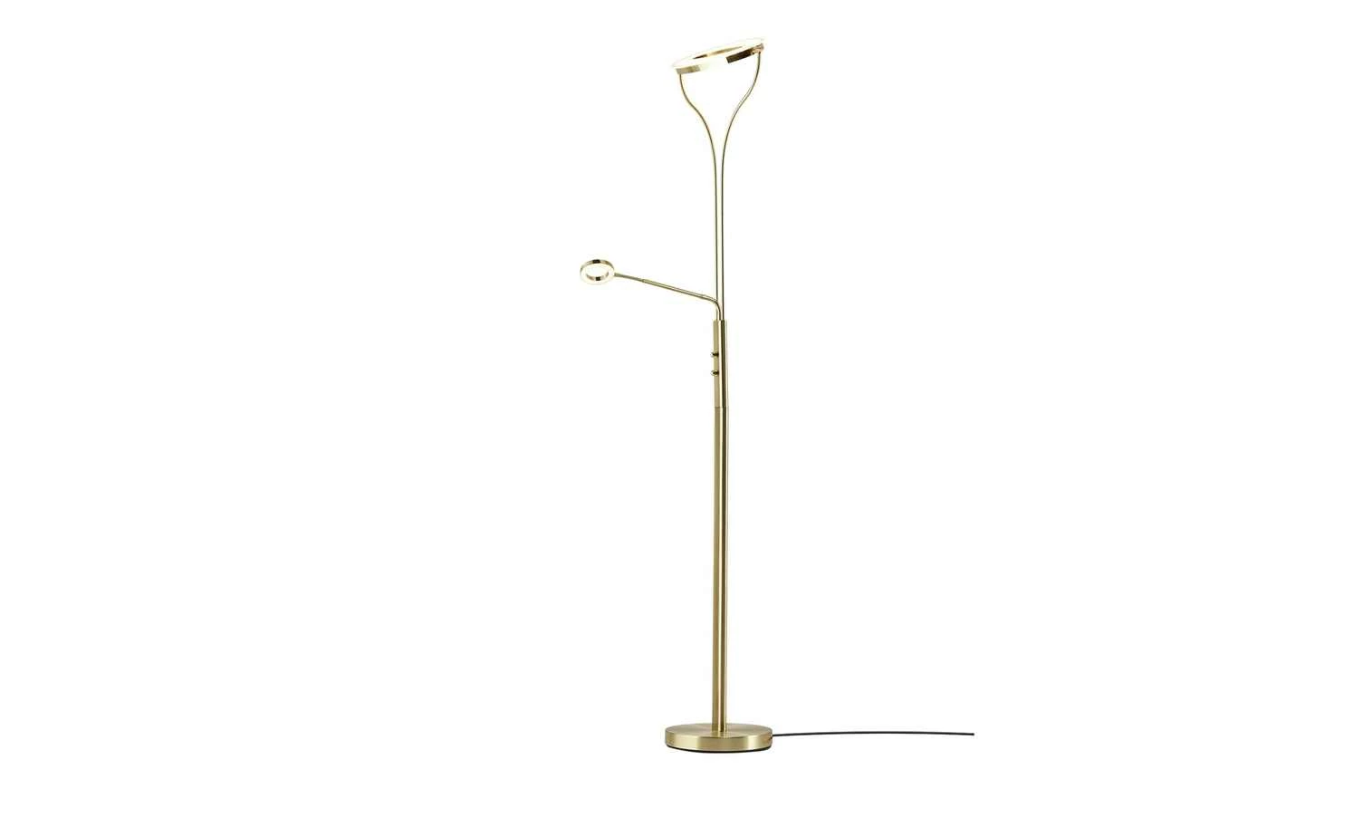 Meisterleuchten LED-Deckenfluter, 2-flammig, messing-matt | Messing matt – Bild 2