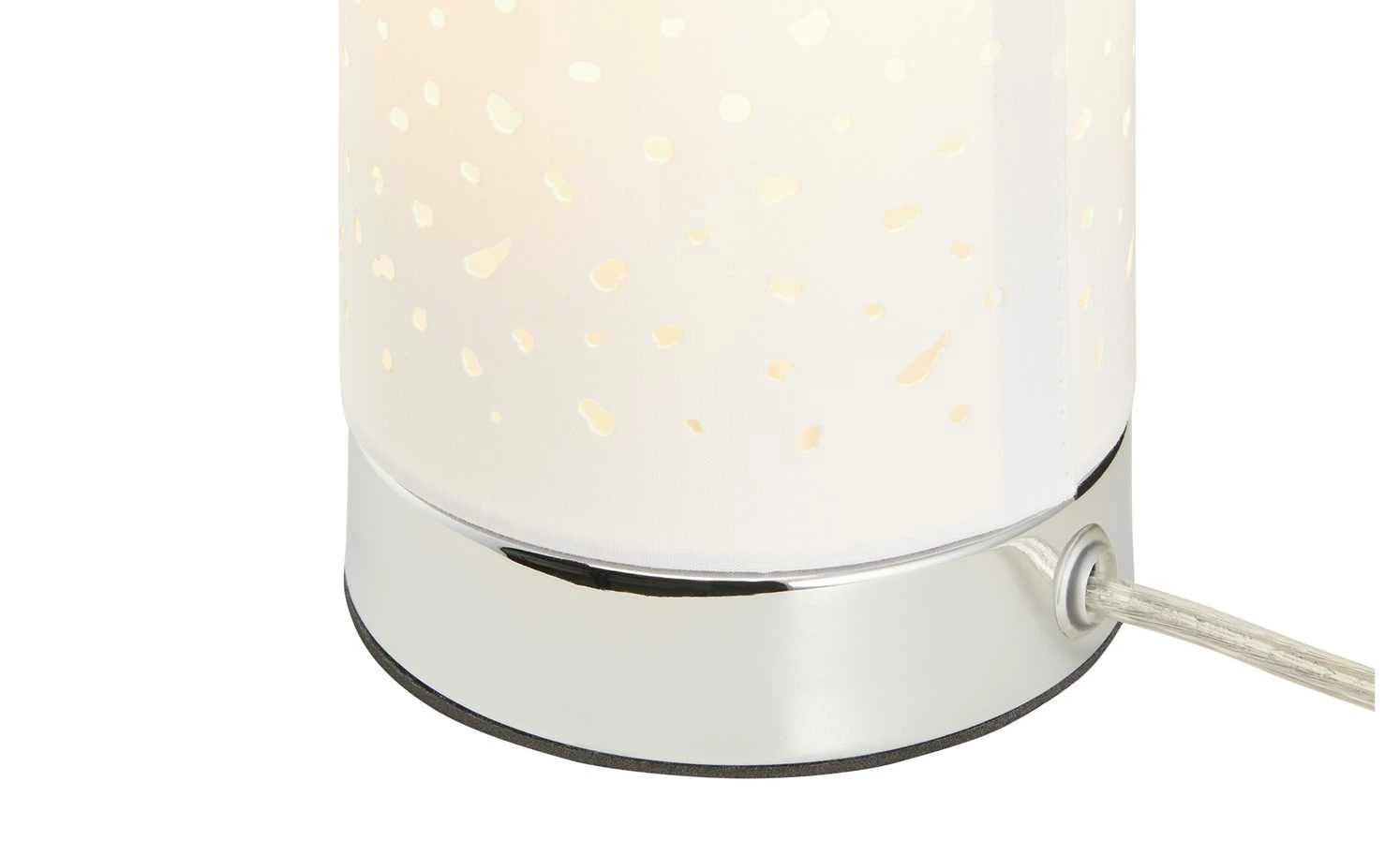 KHG Tischleuchte, 1-flammig, Stoffschirm weiß – Bild 5