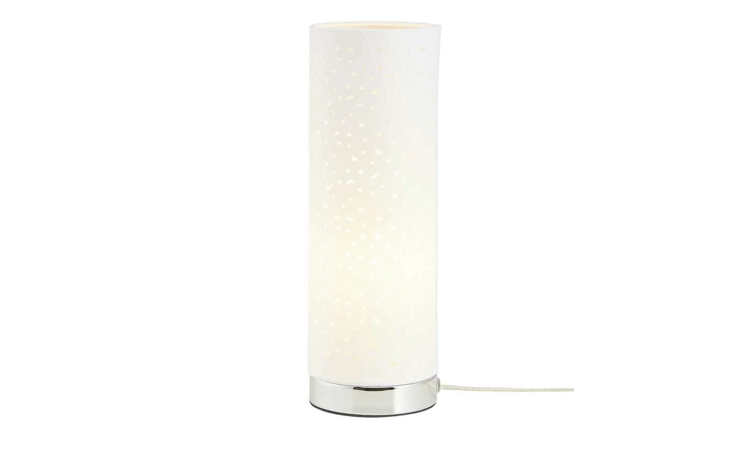 KHG Tischleuchte, 1-flammig, Stoffschirm weiß – Bild 6