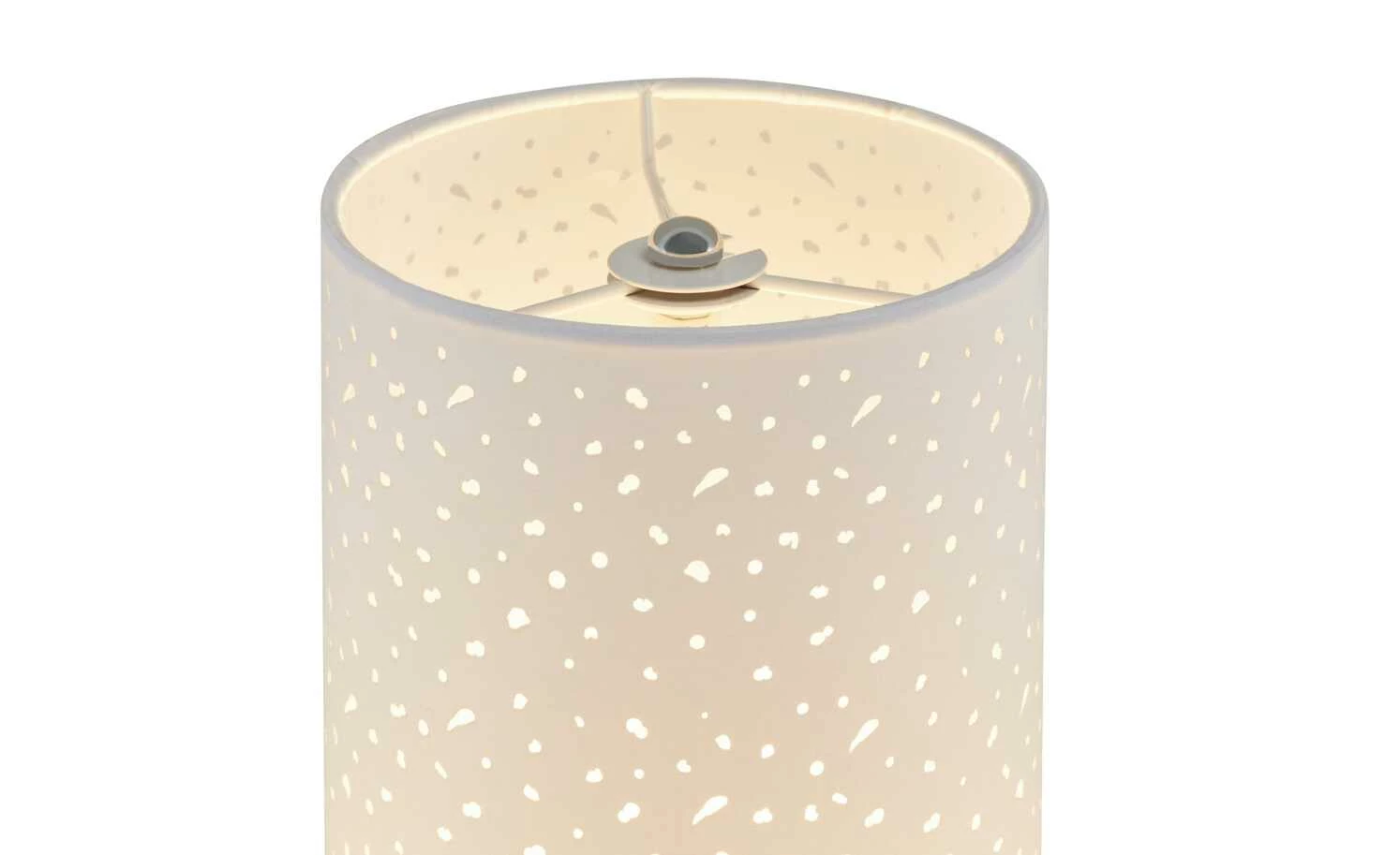 KHG Stehleuchte, 2-flammig, Stoffschirm weiß – Bild 5