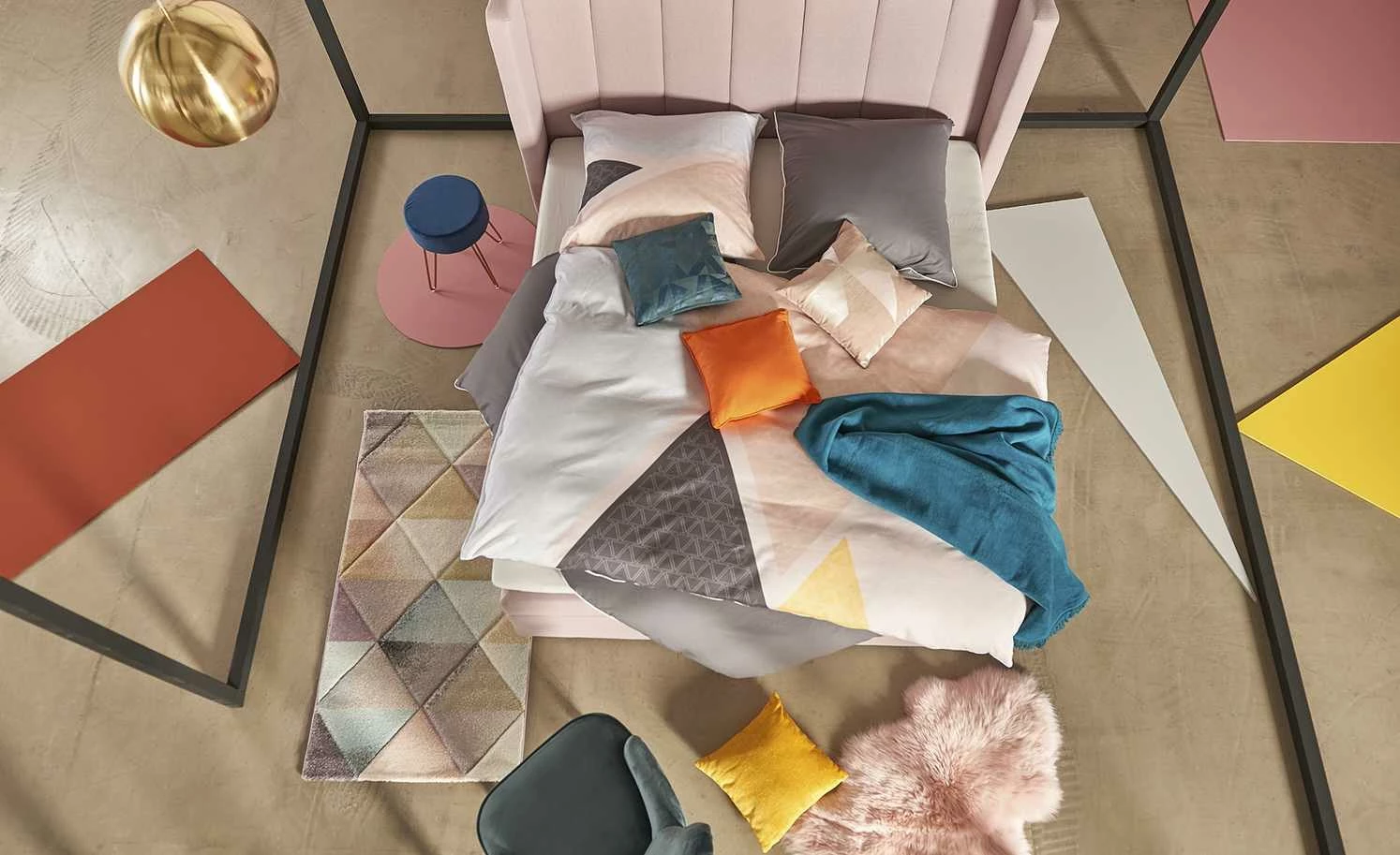 HOME STORY Pendelleuchte, 1-flammig, messingfarben | Goldfarben – Bild 9