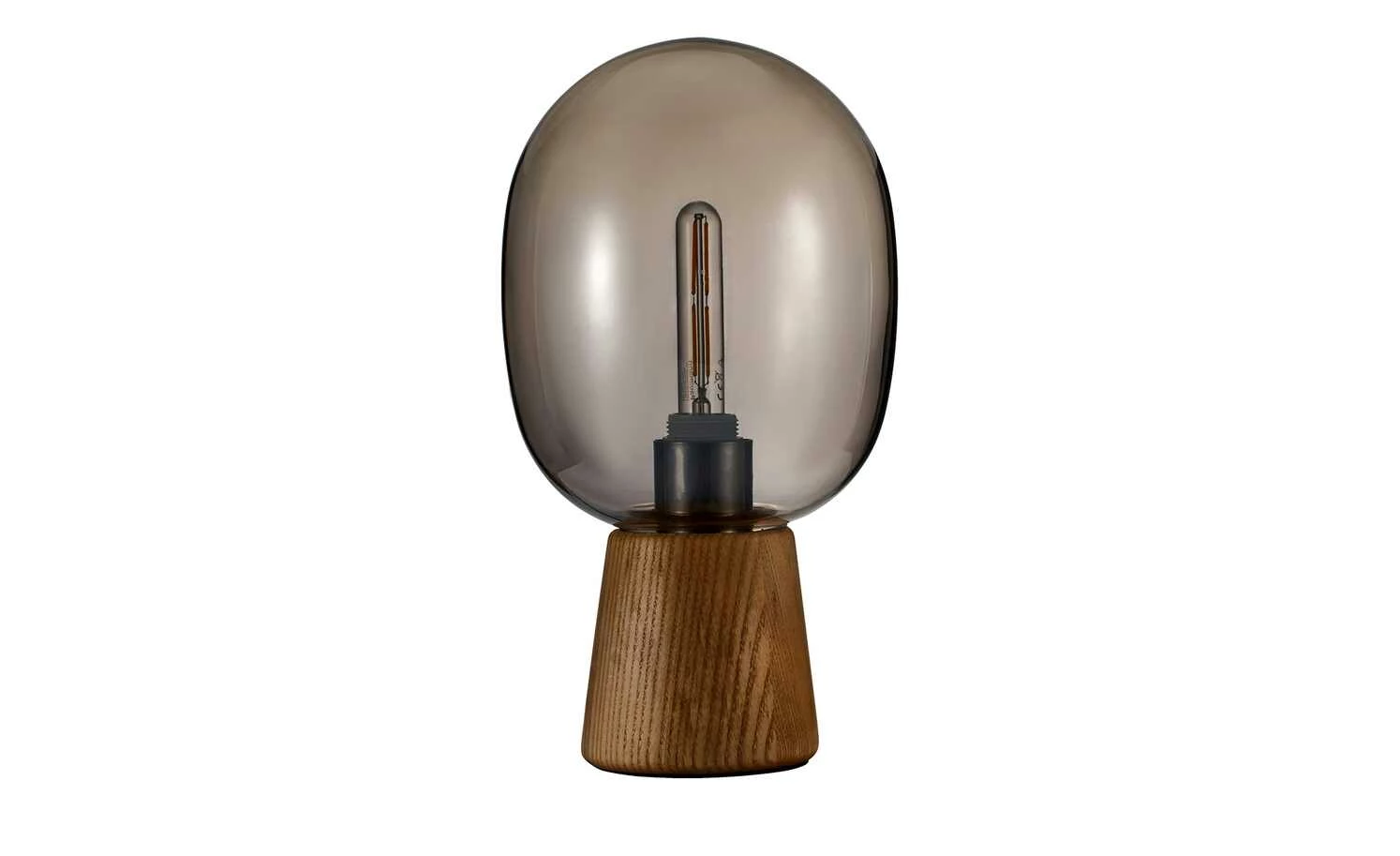 Tischleuchte, 1-flammig, Rauchglas – Bild 5