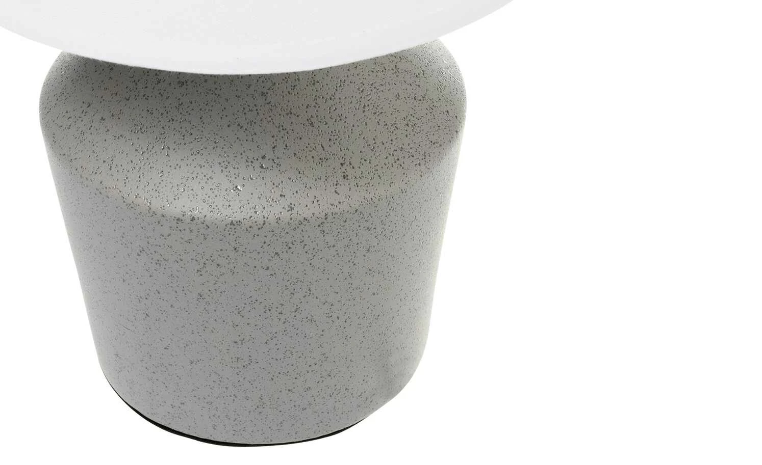 Keramik-Tischleuchte, 1-flammig, hellgrau – Bild 3