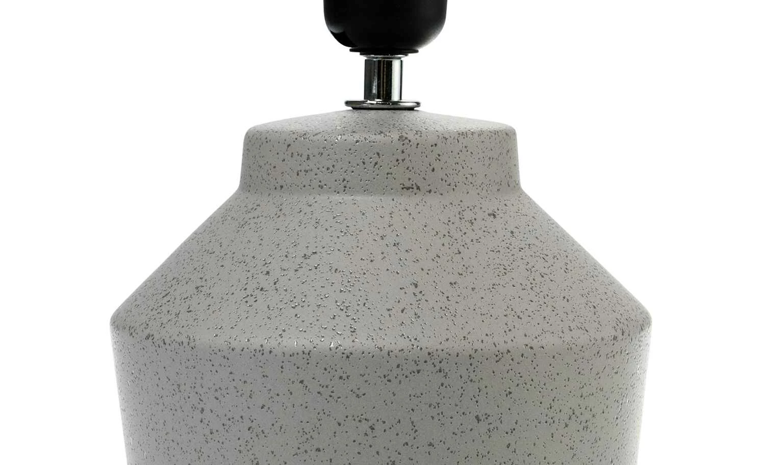 Keramik-Tischleuchte, 1-flammig, hellgrau – Bild 4