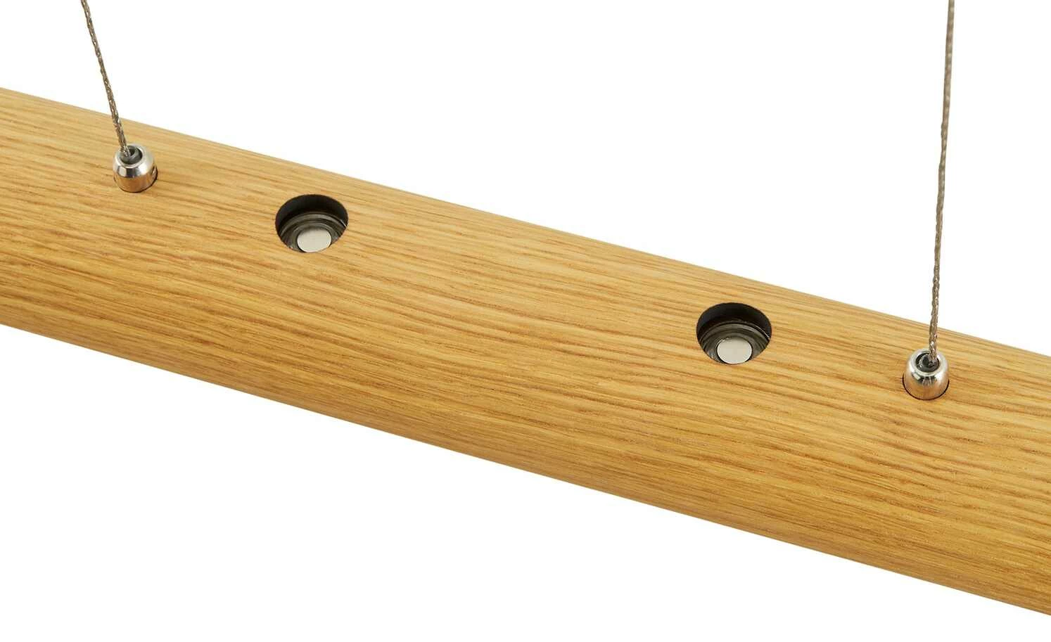 LED-Pendelleuchte, 1-flammig, Eiche natur – Bild 5