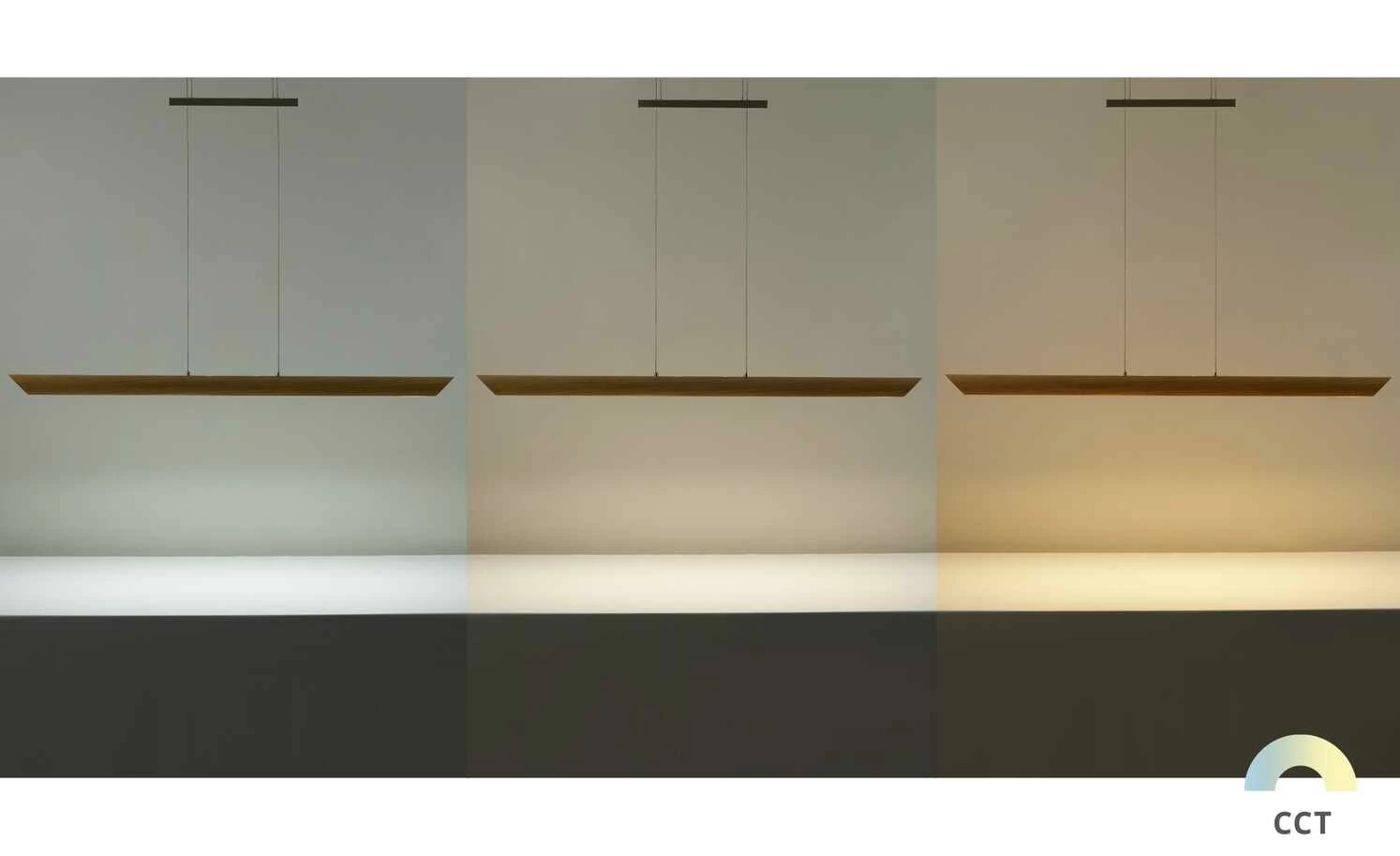 LED-Pendelleuchte, 1-flammig, Eiche natur – Bild 8