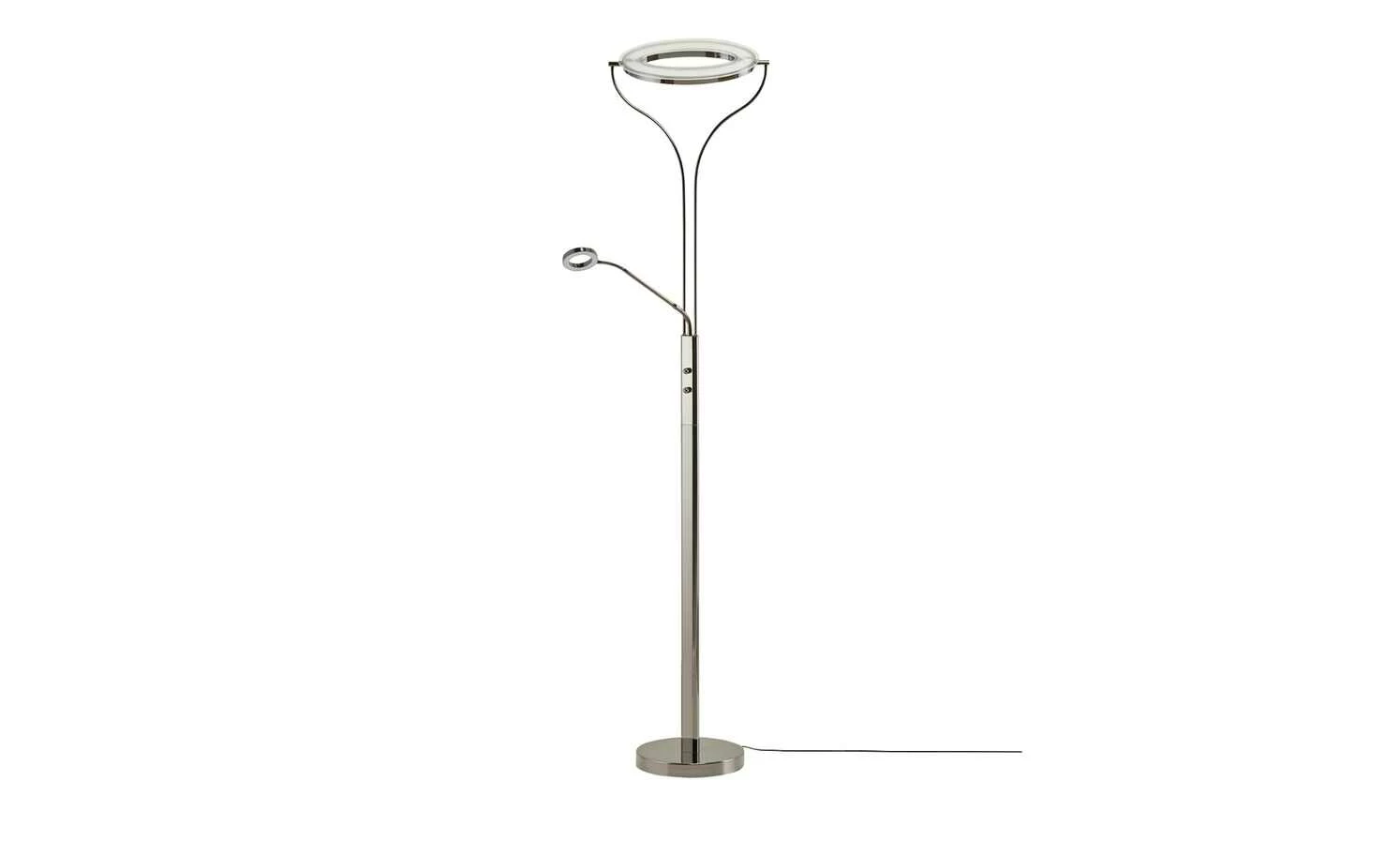 Meisterleuchten LED-Deckenfluter, 2-flammig, schwarz/chrom