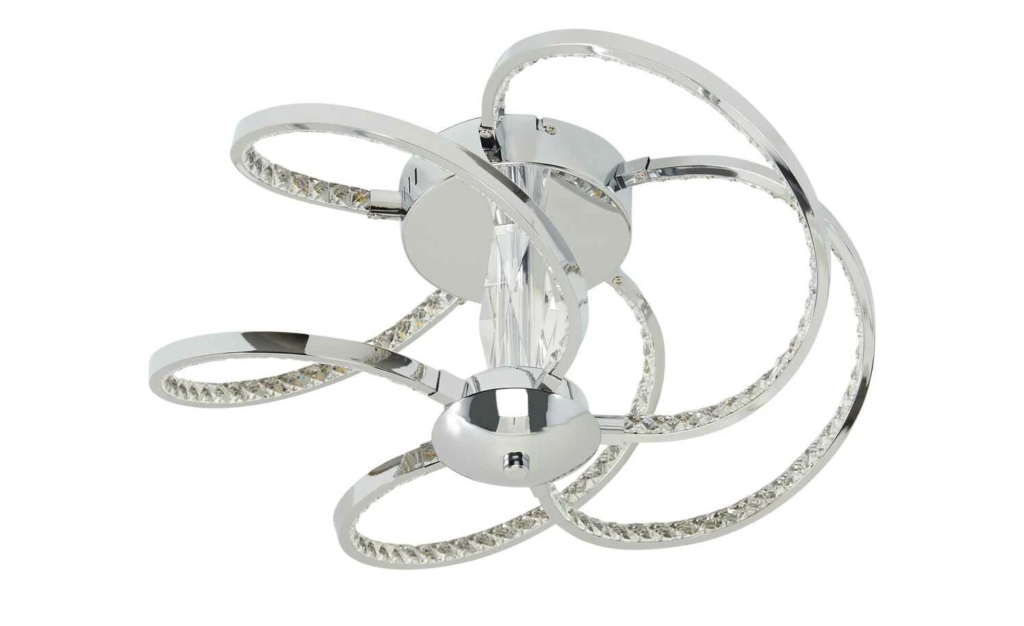 KHG LED-Deckenleuchte, 5-flammig, chrom/ Kristallglas – Bild 2