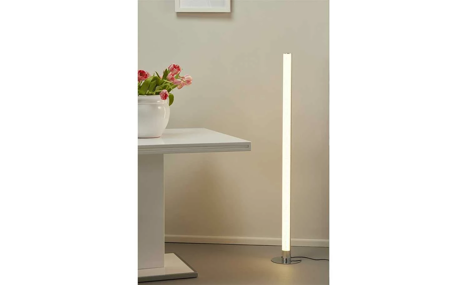 KHG LED-Stehleuchte, 1-flammig, chrom, mit Kristallapplikation – Bild 3