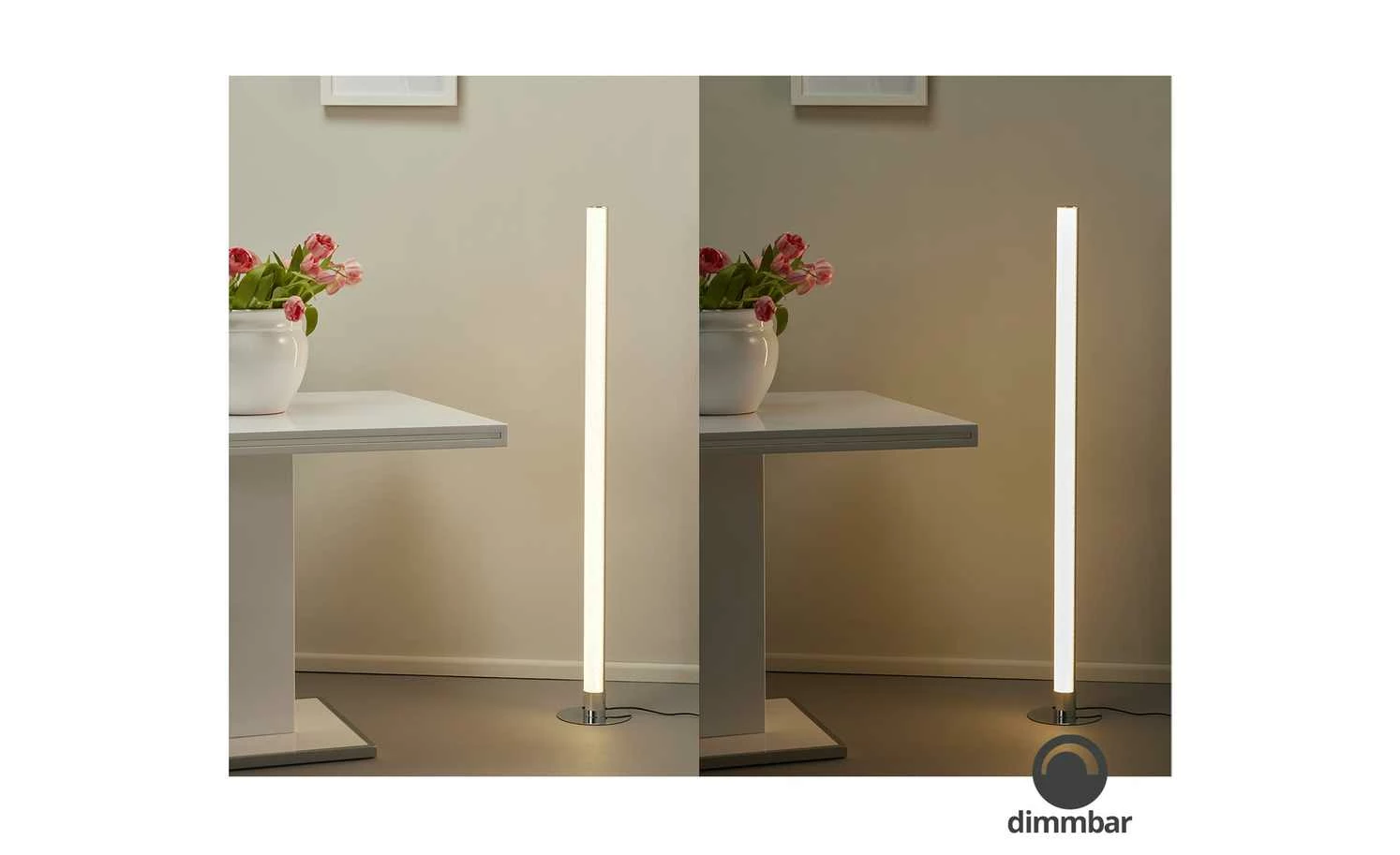 KHG LED-Stehleuchte, 1-flammig, chrom, mit Kristallapplikation – Bild 2