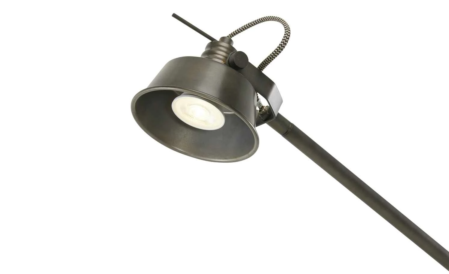 Leseleuchte, 1-flammig, Metall / Holz schwarz – Bild 4