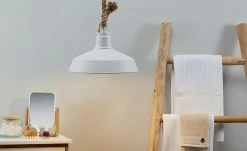 Pendelleuchte, 1-flammig Metall weiß