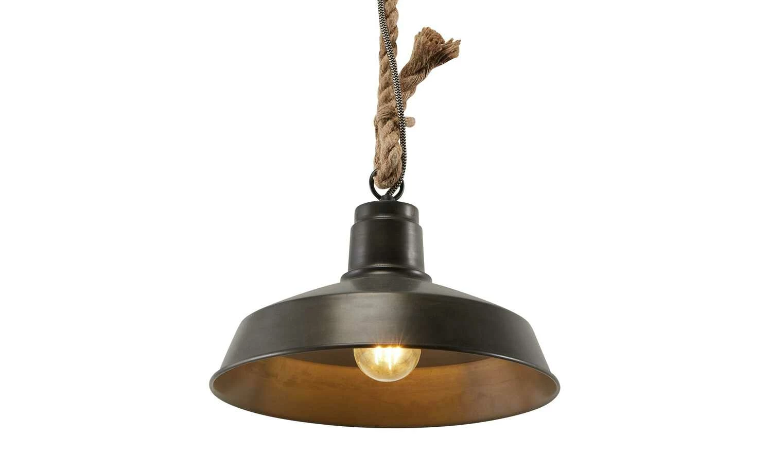 Pendelleuchte, 1-flammig Metall schwarz – Bild 5