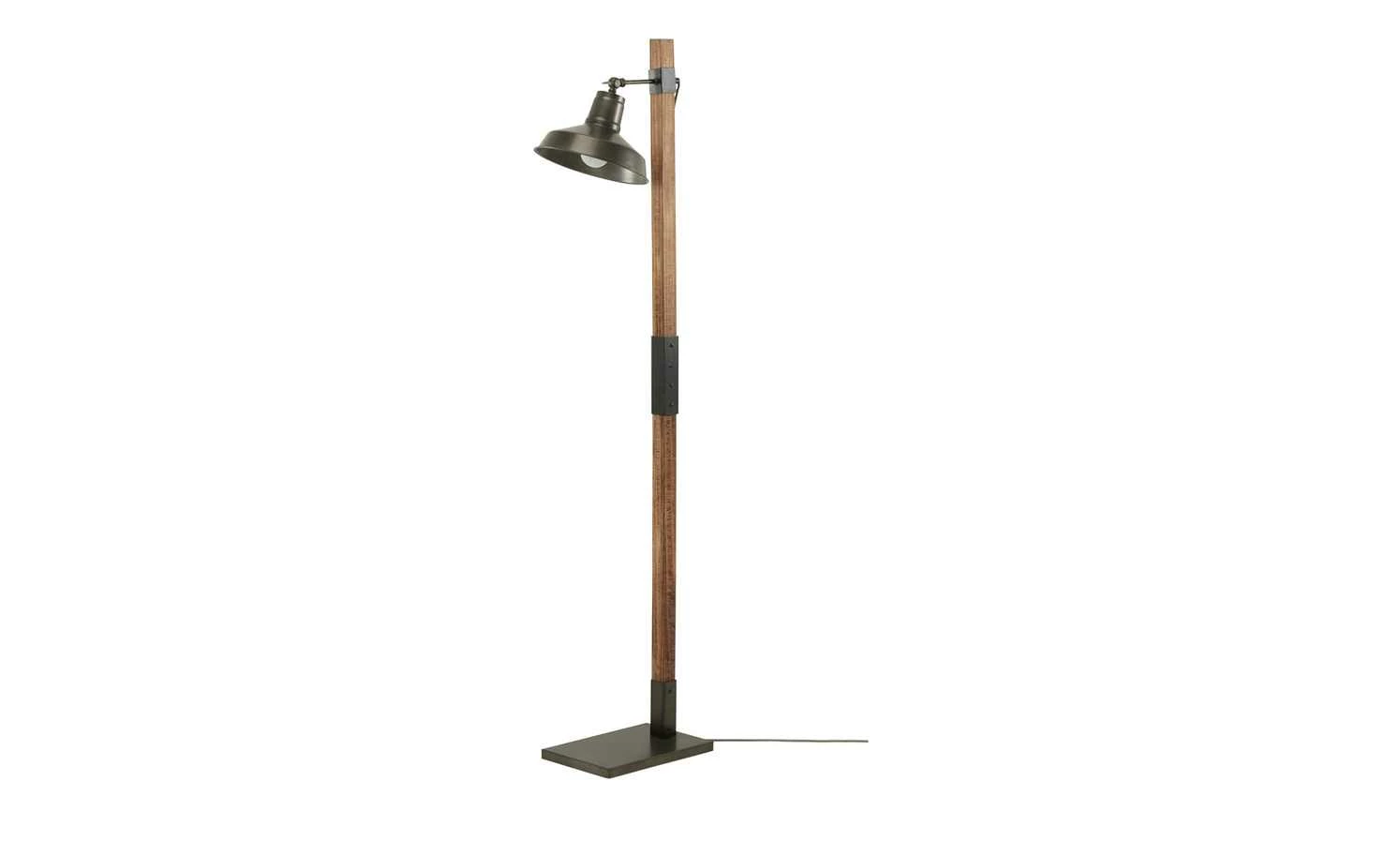 Leseleuchte, 1-flammig, Holz/Metall schwarz – Bild 3