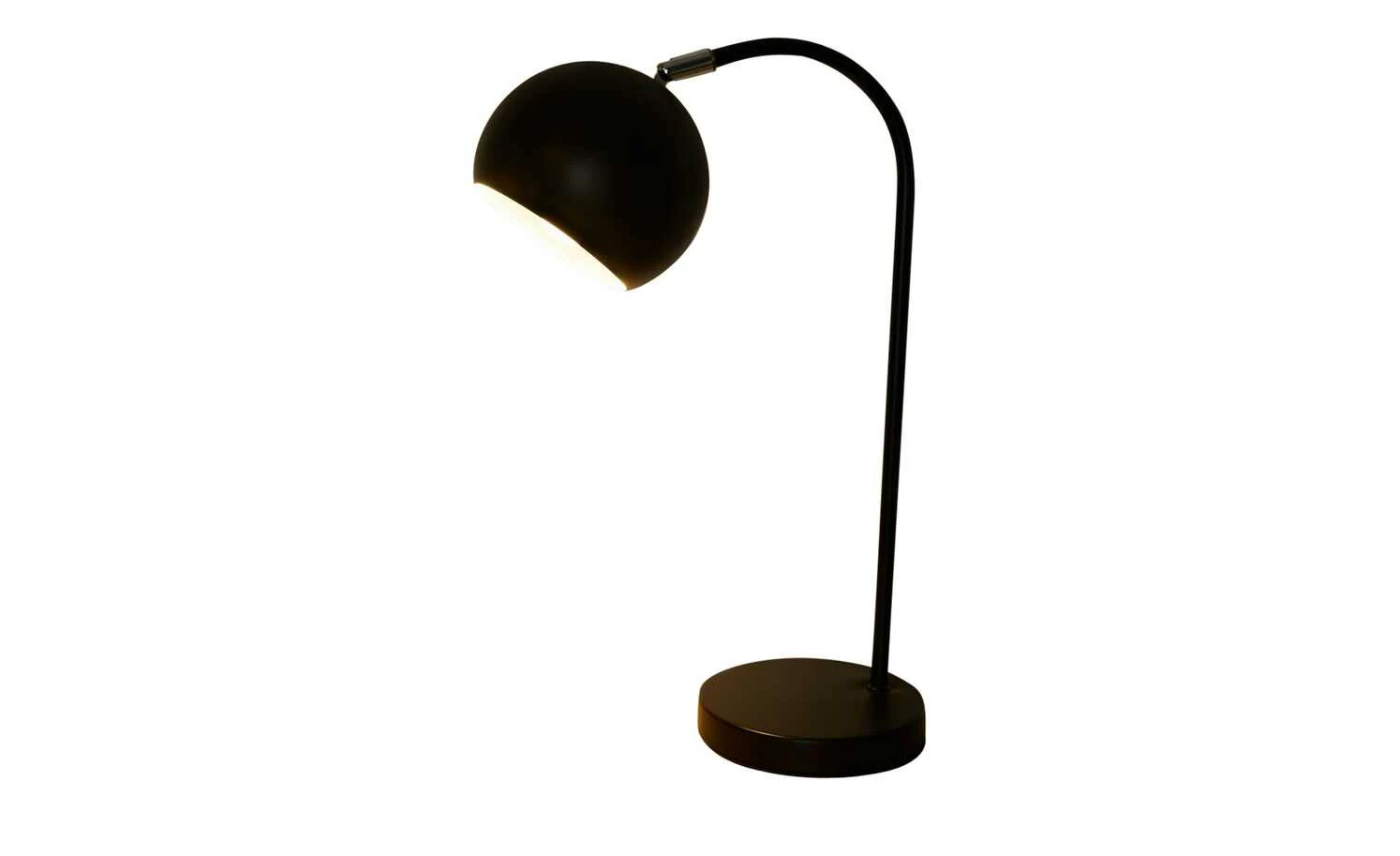 Tischleuchte, 1-flammig, Metall schwarz – Bild 3