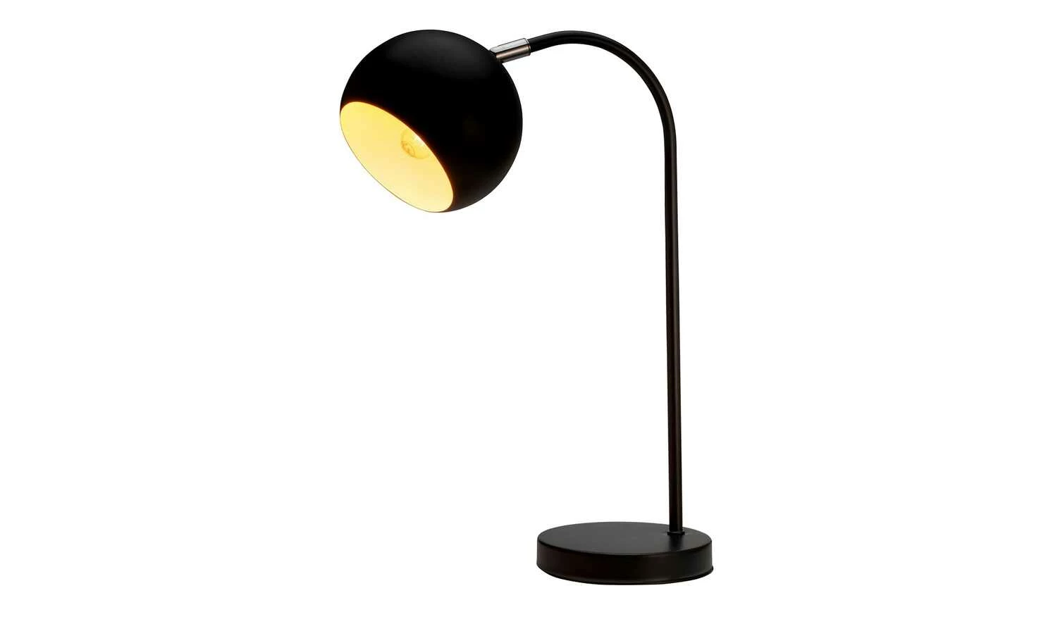 Tischleuchte, 1-flammig, Metall schwarz – Bild 4