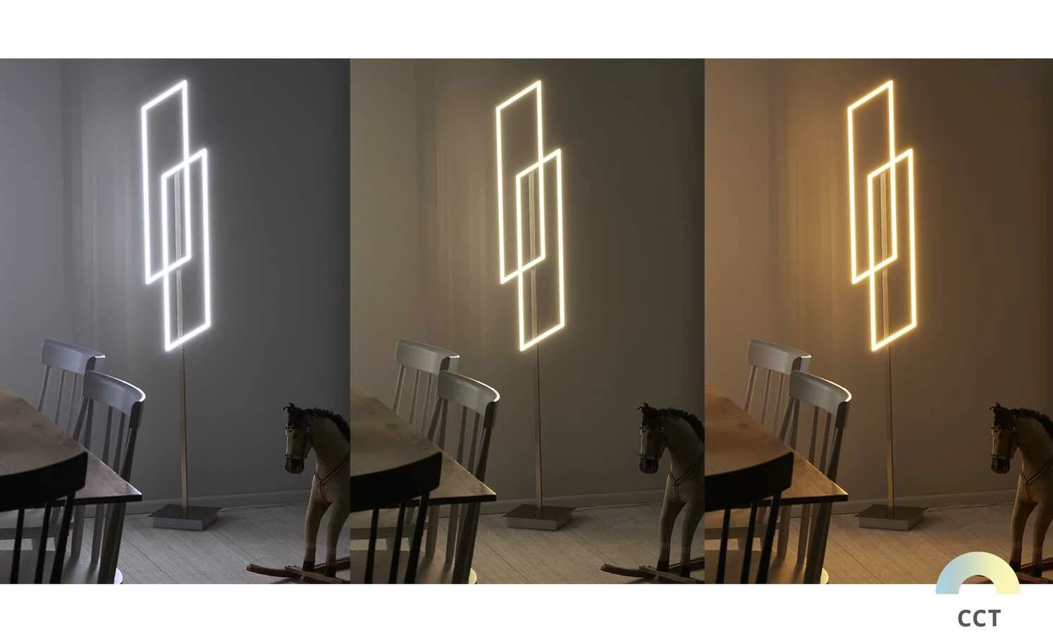 Paul Neuhaus LED-Stehleuchte, 2-flammig, `Rechtecke´ – Bild 2