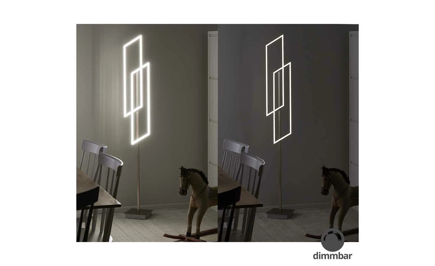 Paul Neuhaus LED-Stehleuchte, 2-flammig, `Rechtecke´