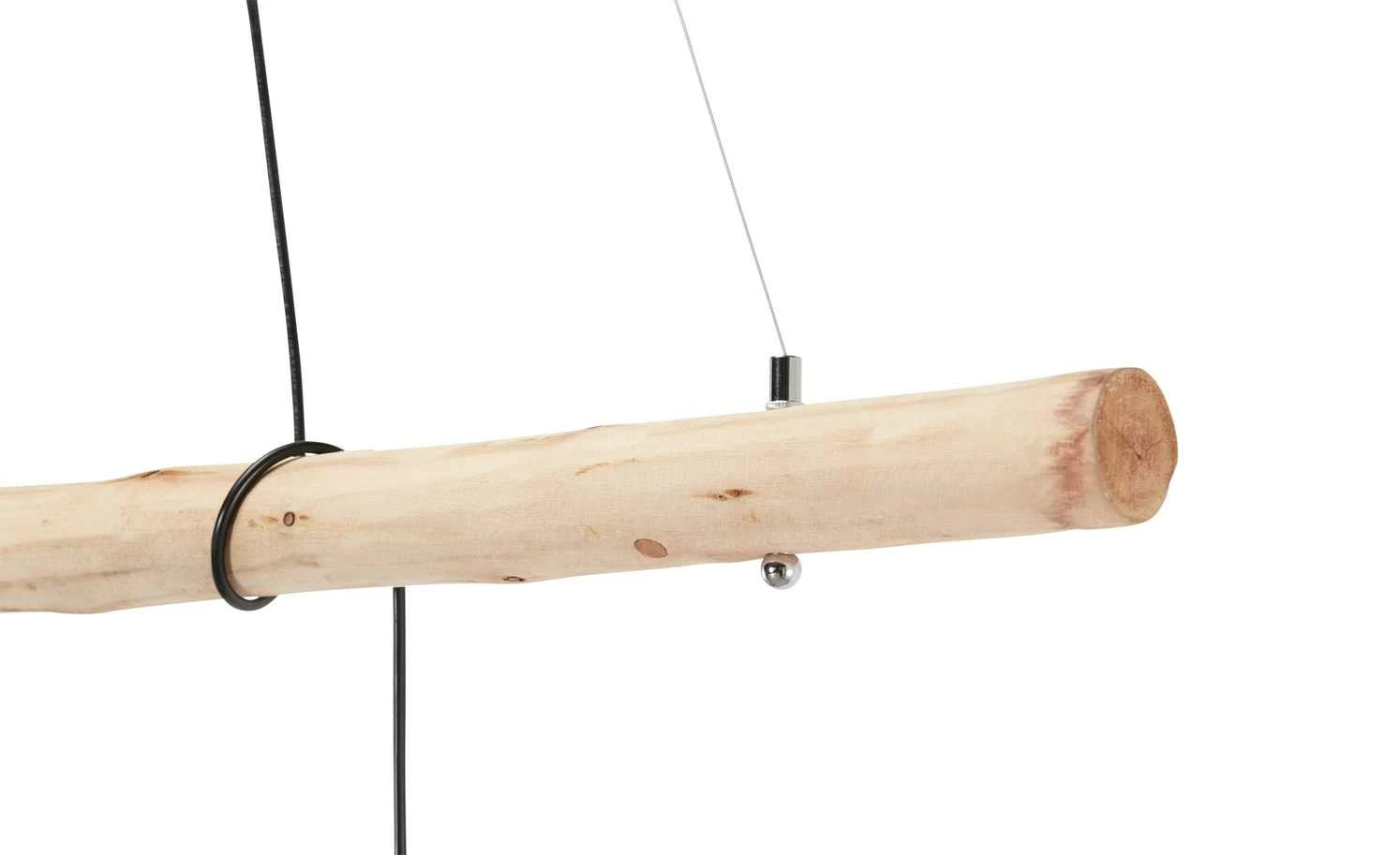 Paul Neuhaus Pendelleuchte, 3-flammig, Holz / Metall Schwarz – Bild 3