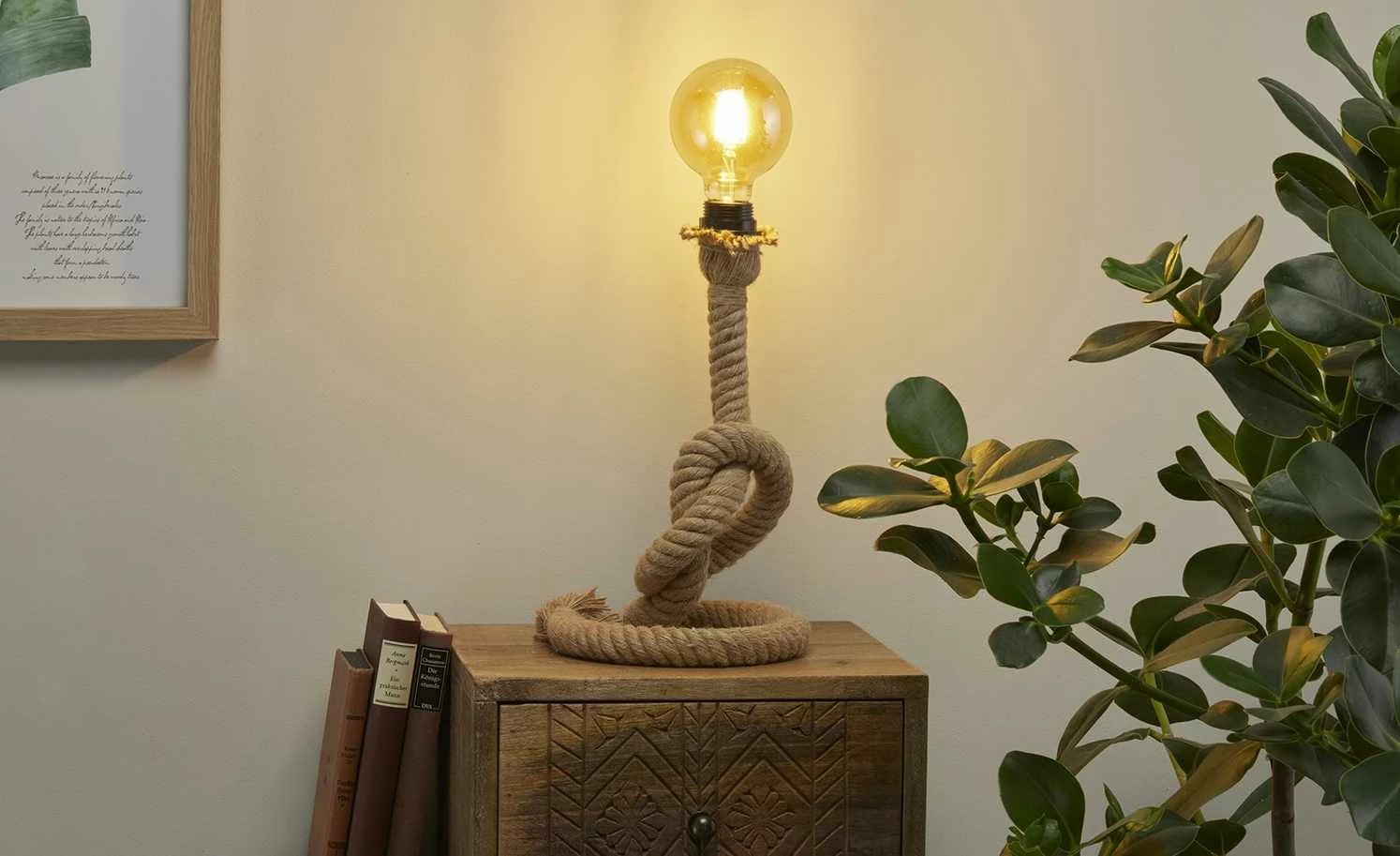 Paul Neuhaus Tischleuchte, 1-flammig, Seil