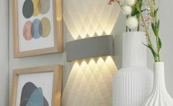 Paul Neuhaus LED-Aussenwandleuchte,10-flammig, silberfarben