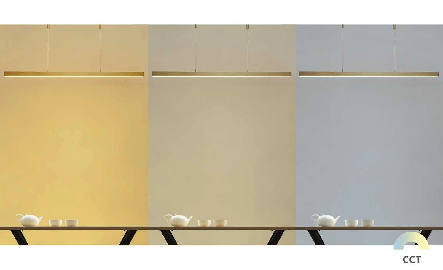 Paul Neuhaus LED-Pendelleuchte, messing-matt mit Touchdimmer