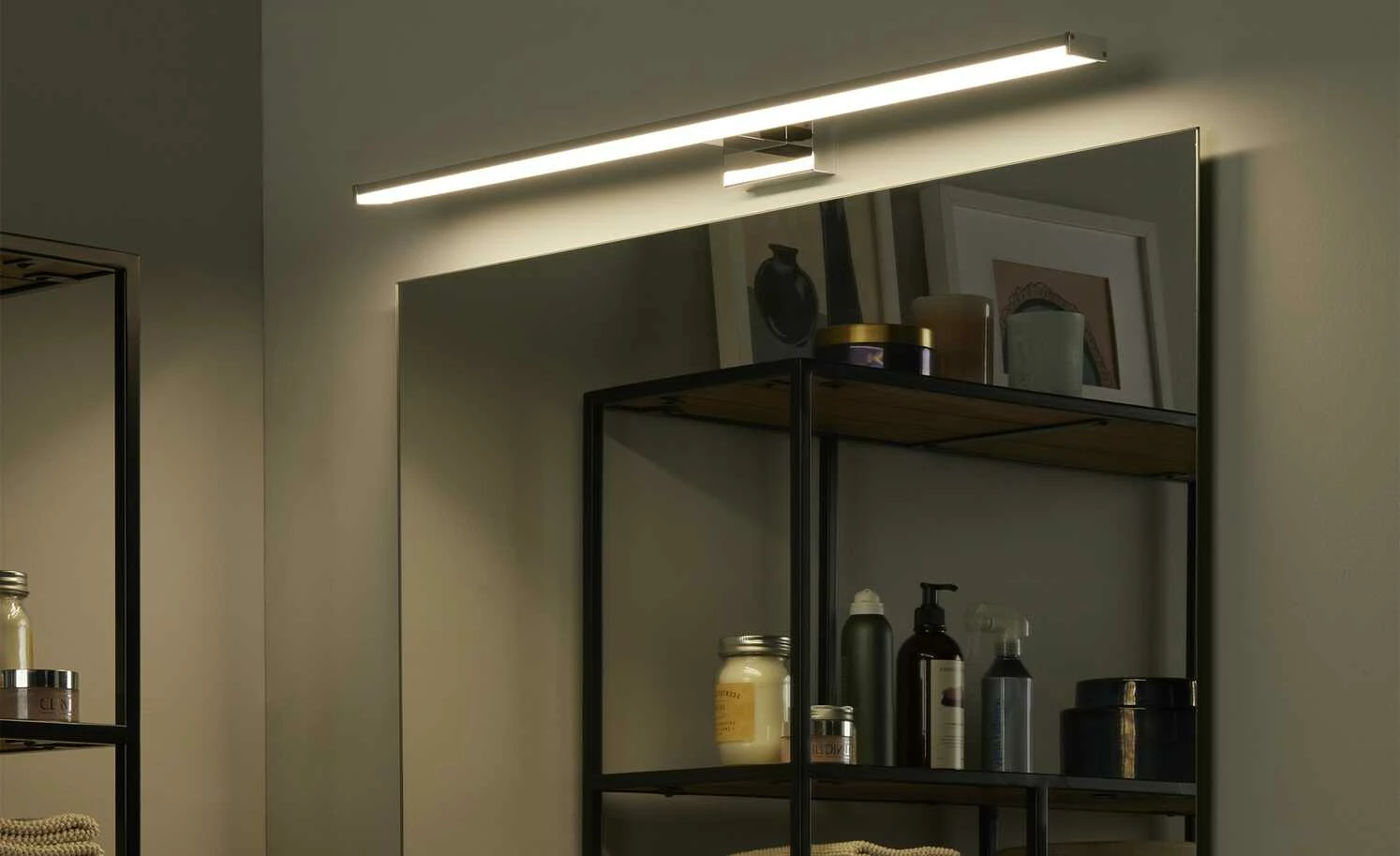 Paul Neuhaus LED-Bad-Wandleuchte, chrom ´groß´