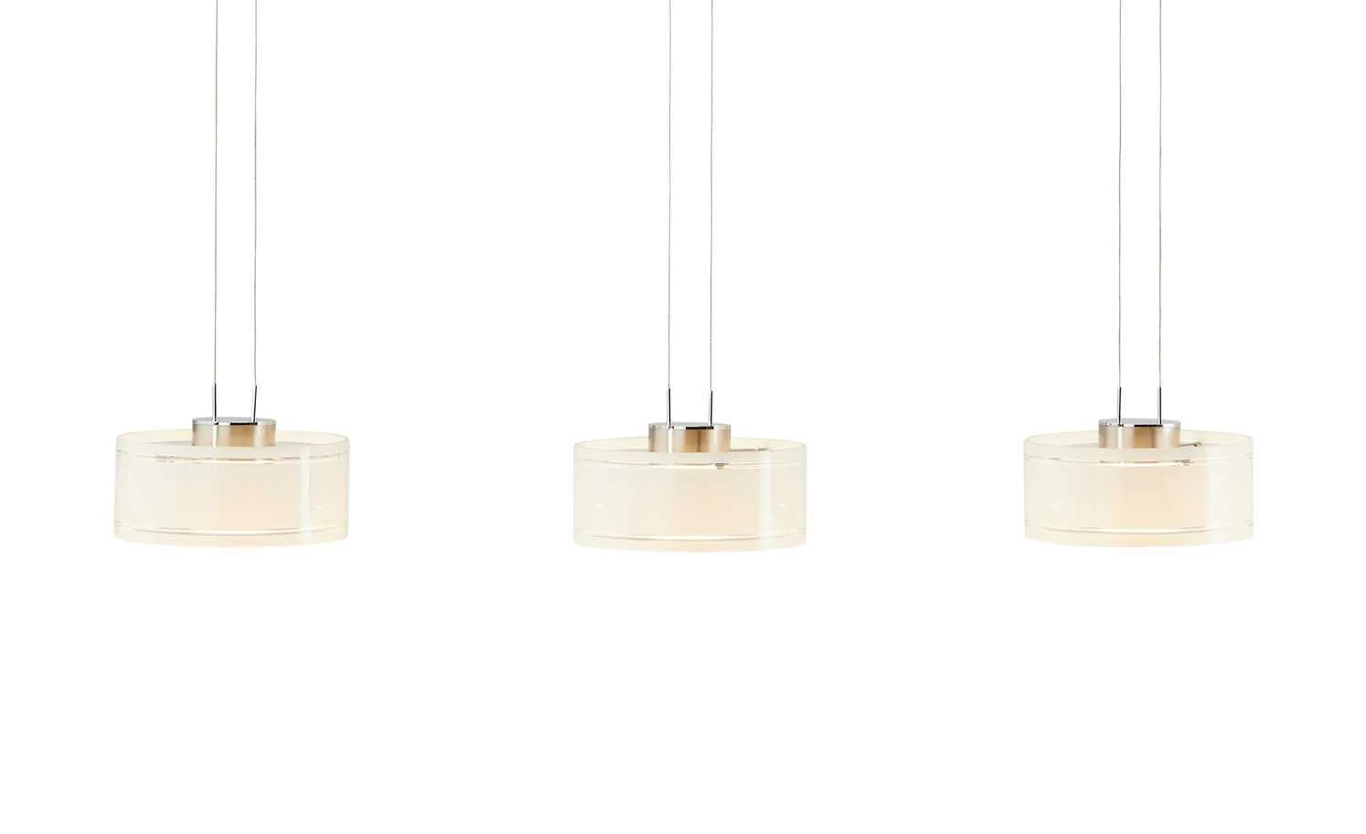 Fischer-Honsel LED-Pendelleuchte, 3-flammig, Nickel matt – Bild 5