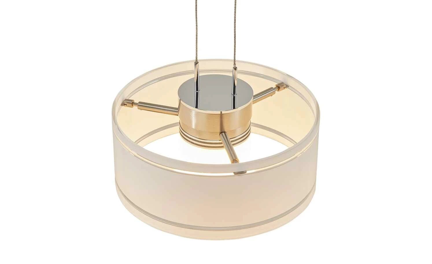 Fischer-Honsel LED-Pendelleuchte, 3-flammig, Nickel matt – Bild 6