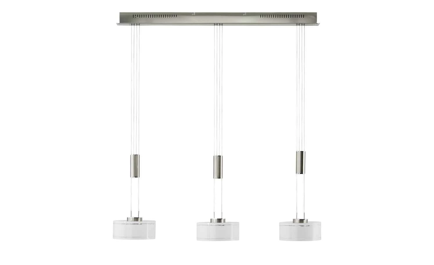 Fischer-Honsel LED-Pendelleuchte, 3-flammig, Nickel matt – Bild 8