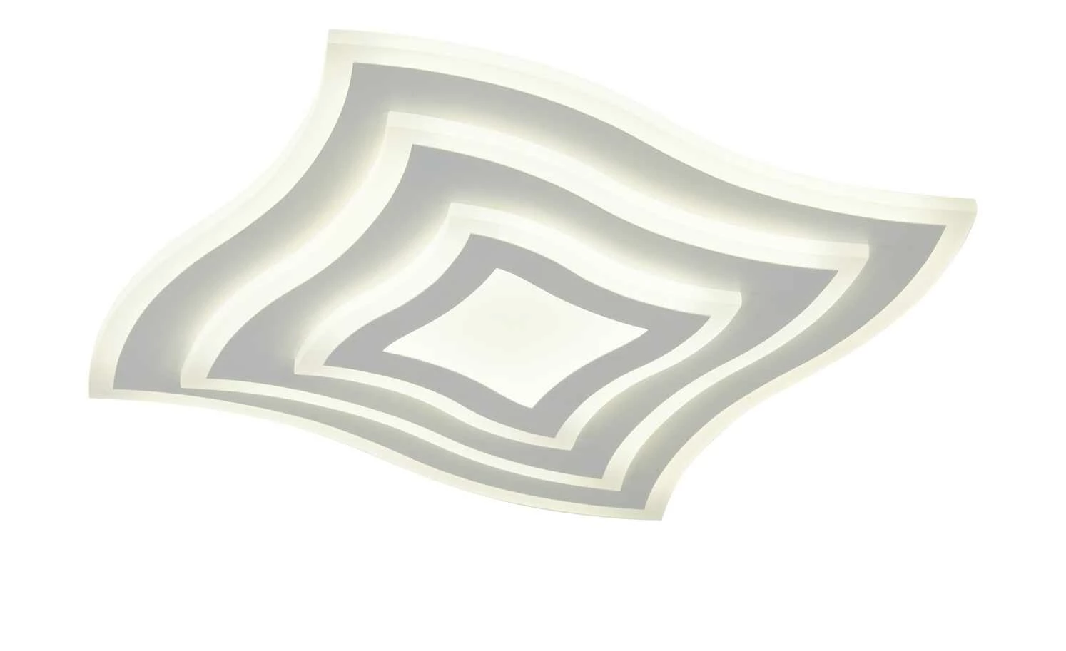 Fischer-Honsel LED-Deckenleuchte weiß ´quadratisch geschwungen` – Bild 6