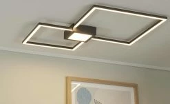 Trio LED-Deckenleuchte anthrazit, klein