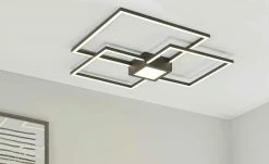 Trio LED-Deckenleuchte anthrazit | Schwarz