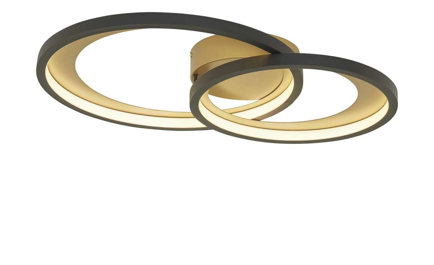 Trio LED-Deckenleuchte schwarz/goldfarben | 29|W – Bild 3