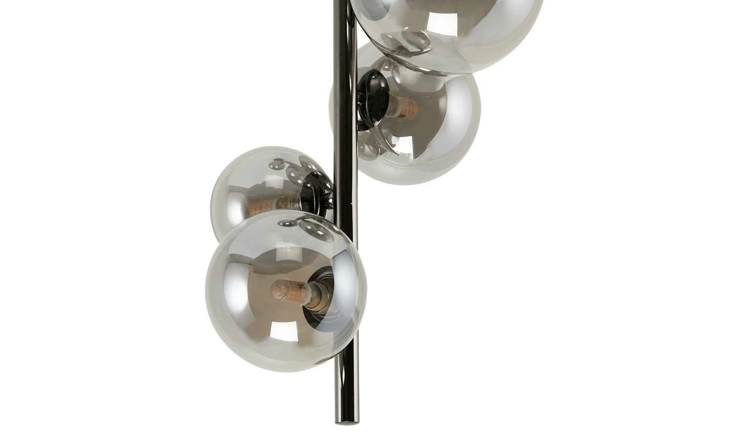 Wofi Deckenleuchte, 5-flammig, schwarz / chrom – Bild 5